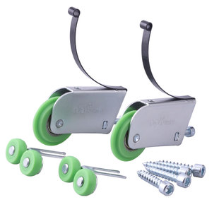 欧派克移门滑轮钛合金推拉门滑衣橱柜玻璃推拉趟门卫生间防水下轮