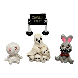 没事做!放几个骷髅小摆件看看万圣节搞怪桌面小装饰送她解压礼物