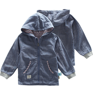 非常小鱼28501新款春秋装男中小童拉链帽衫外衣长袖上衣100-140