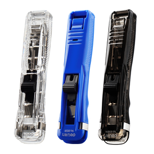 得力推夹器补充夹文具订书机试卷装订纸张固定文件资料夹子金属小票夹订书助推机补充钉燕尾铁夹收纳神器整理