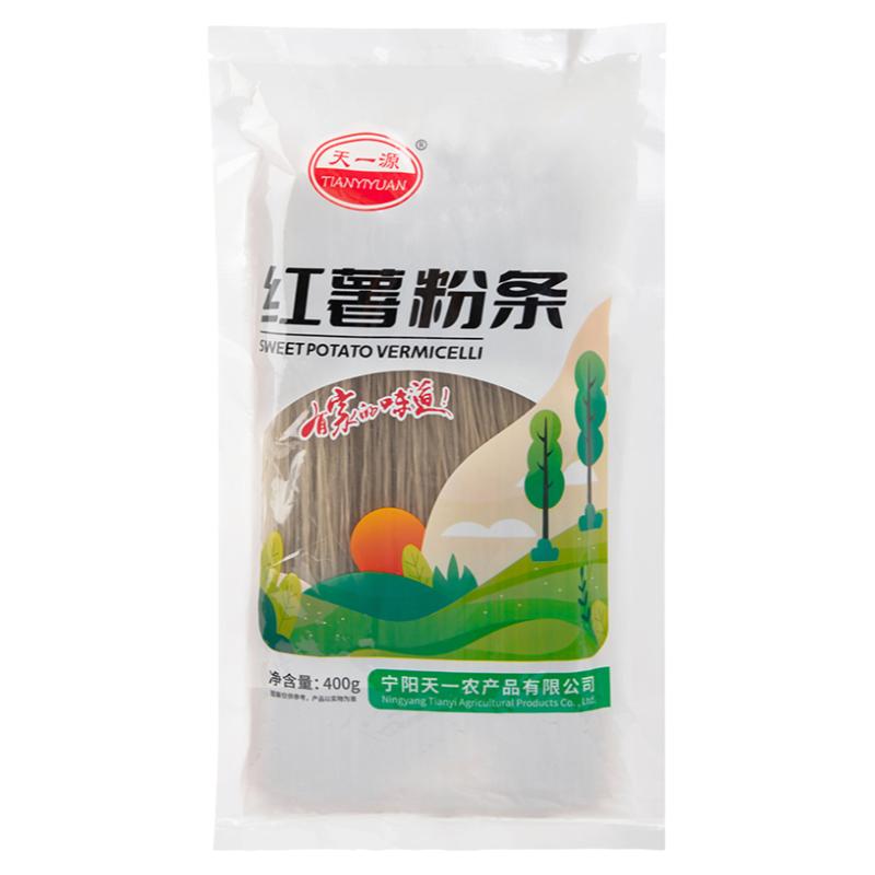 天一正宗红薯粉条山东农家特产纯正地瓜酸辣细粉丝东北大拉皮无胶
