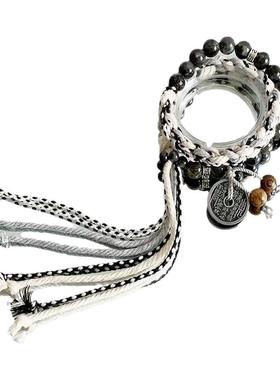 双生太极山鬼钱手绳新中式复古款