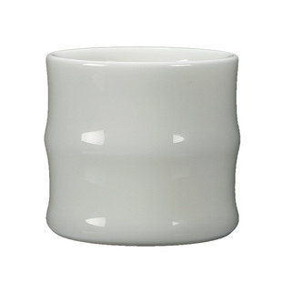 古垚/陈清宜手工白瓷茶杯功夫茶具品茗杯玉白瓷主人杯建白/竹节杯