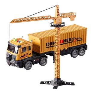 加大号儿童货柜车吊车大型卡车合金挖掘机汽车工程车玩具套装男孩