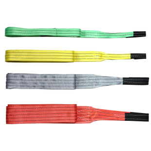 起重吊带彩色双扣吊装带国标工业扁平吊带涤纶吊车吊装带吊绳 5吨