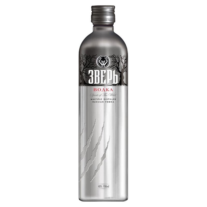 【原瓶进口】俄罗斯野兽铝罐伏特加 野兽铝罐伏特加 700mL
