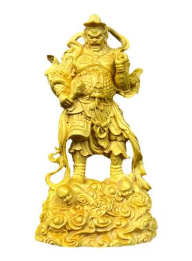 福建家居摆件黄杨木雕四大天王
