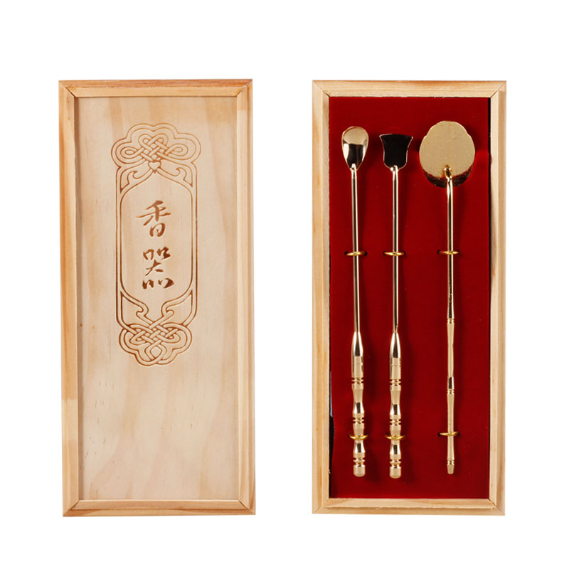 佛香霖纯铜香篆粉印模具五件套