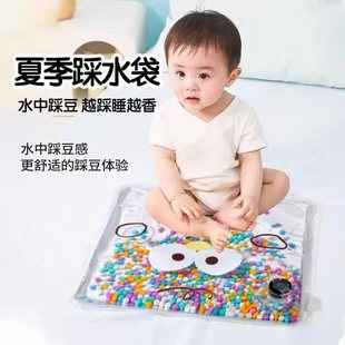 婴儿踩水袋蒙氏早教玩具益智宝宝幼儿踩豆豆动作教具手拍感官训练