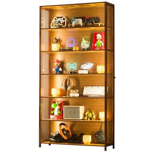 手办展示柜盲盒积木谷子收纳带灯防尘柜痛柜电竞房书柜家居陈列柜