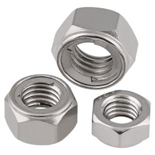金属锁紧螺母304不锈钢自锁防松螺丝帽大全M3M4M5M6M10M12M14M20