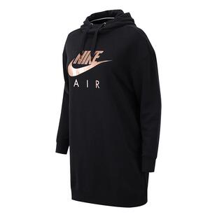 Nike/耐克新款女子针织舒适运动中长连帽卫衣套头衫 CJ5002