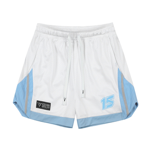 维动短裤奋进篮球裤夏季宽松美式潮牌训练四分裤男跑步网眼运动裤