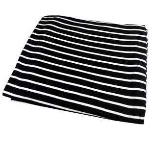 纯棉针织面料布料氨纶弹力莱卡棉高档全棉条纹T恤夏服装睡衣汗布