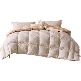 水星家纺A类95白鹅绒春秋被冬被松花江羽绒被保暖加厚被冬被床品