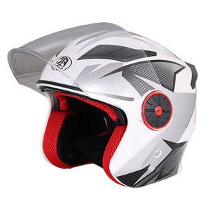 蓝牙一体盔摩托车头盔带蓝牙耳机内置一体34四分之三盔男女士夏季