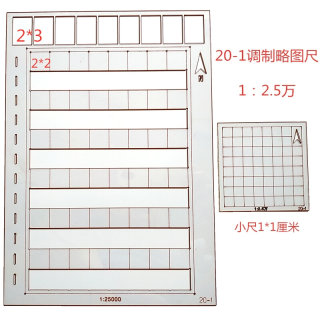 钧科新调制略图尺20-1 21-3图幅尺行钧尺 调制略图尺-5型JK-2型