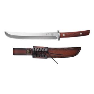 龙泉精工锻打蒙古猎刀20cm战术刀大马士革刃户外防身露营多功能刀