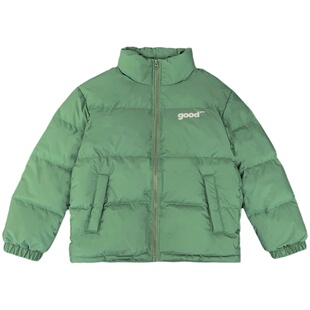 美好商店MeihaoStore难倒选择困难患者的绿色good基础印花羽绒服