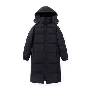 羽绒棉外套棉衣女连帽韩版加厚宽松大码中长款过膝面包服棉袄棉服