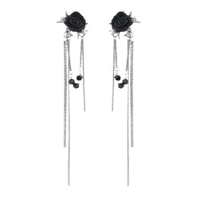 kansai拍3付2合金玫瑰流苏耳夹