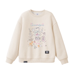 it GROUNDZERO女童卫衣春季薄款儿童上衣2026新款春秋款女孩春装