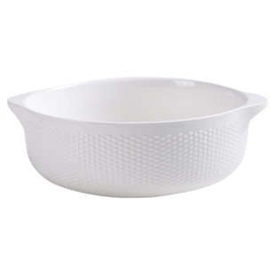 白色双耳汤碗陶瓷家用大号盛汤盆防烫泡面碗高级感酸菜鱼大盆汤碗