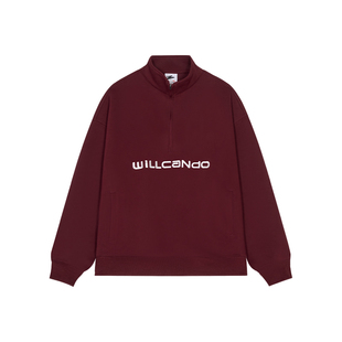 有志者UZIS美式潮流运动卫衣休闲长袖男宽松立领健身秋季新款敬仰