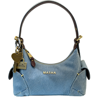 玛莎大容量牛仔hobo腋下包女2026