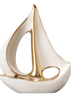 一帆风顺帆船酒柜摆件套装轻奢风高档家居客厅电视柜办公室装饰品