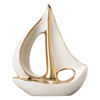 一帆风顺帆船酒柜摆件套装轻奢风高档家居客厅电视柜办公室装饰品