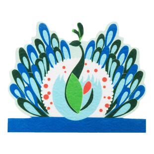 儿童孔雀卡通头饰课本剧表演道具亲子走秀活动粉色绿色蓝色斯派米