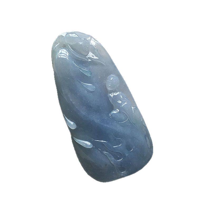 翡翠冰种紫罗兰悟道佛公吊坠