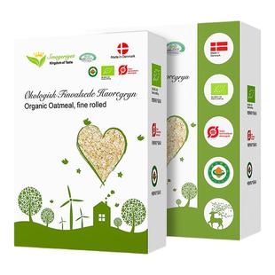 味道王国进口有机纯燕麦片早餐冲饮即食代餐速食饱腹膳食无蔗糖