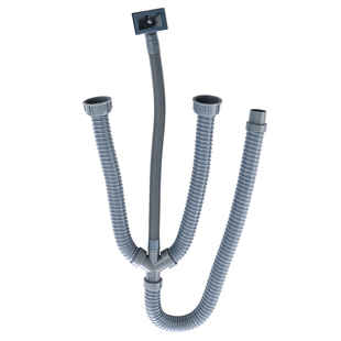 厨房水槽下水管单双盆加厚排水管不锈钢水槽下水器台盆洗菜盆配件