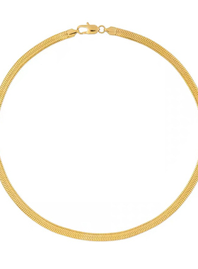 铂金质感蛇骨项链时尚百搭