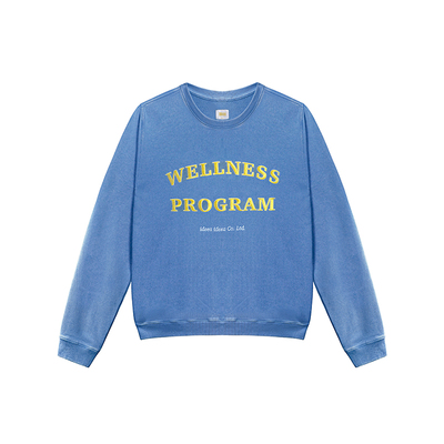 ideea点子点子水洗做旧圆领卫衣