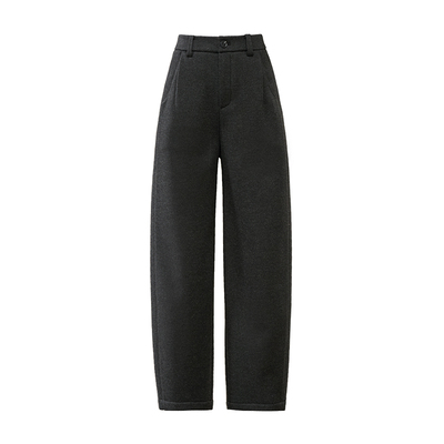 逸阳高腰休闲加绒显瘦九分镰刀裤