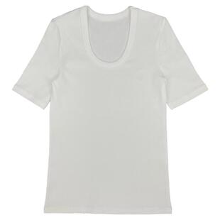 YOUWEI【优惠专属】鹅刺绣U领短袖休闲T恤Y1123301