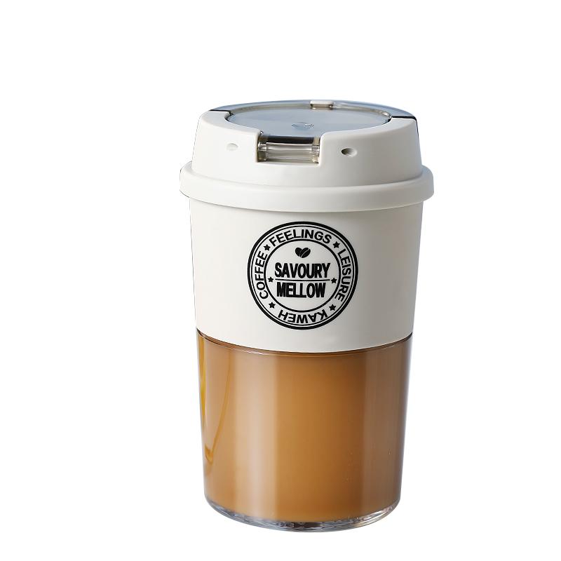 夏天tritan水杯女便携咖啡杯塑料杯学生高颜值杯子耐高温随手杯子