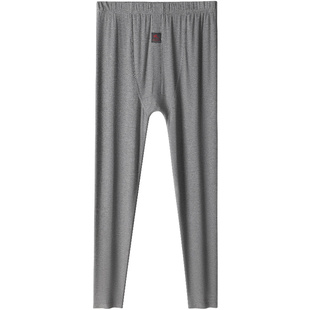 浪莎莫代尔男士秋裤薄线裤棉毛裤男新款紧身衬裤春秋打底保暖长裤