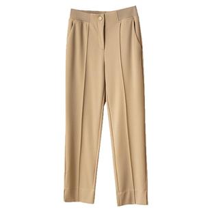 闭收!显瘦神裤 舒适四面弹 中缝鱼骨线89分小直筒烟管裤休闲西裤