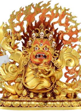 藏村铜鎏金雕花工艺桌面艺术摆件