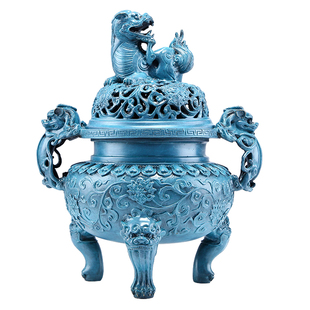 香炉 大明檀炉 天狗炉仿古宣德炉茶道家用室内铜熏香炉檀香盘香炉