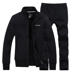 加绒加厚两件套2023秋冬季新款情侣卫衣男士运动服女休闲跑步套装