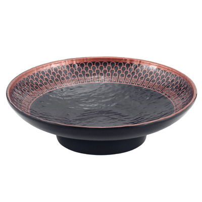 密胺盘子仿瓷日式高脚盘酒店餐厅菜盘塑料异形小吃碟凉冷菜盘商用