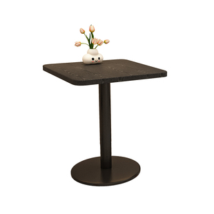 方形餐桌家用客厅接待咖啡桌小户型出租屋阳台简约会客洽谈桌子