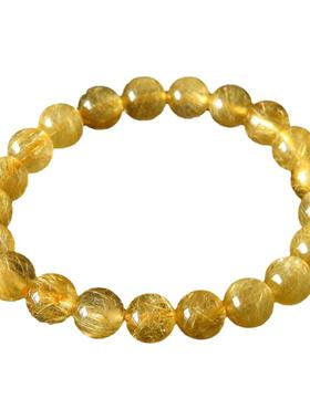 水玉冰魄女款9mm新货金发晶手链