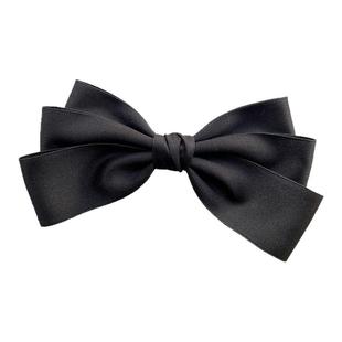 百搭复古赫本风优雅大蝴蝶结半扎发型软妹少女发夹顶夹马尾夹发饰