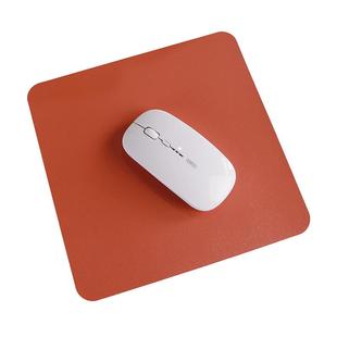 双面pu皮加厚鼠标垫皮革耐脏多色方形圆形皮质鼠标垫防水定制LOGO